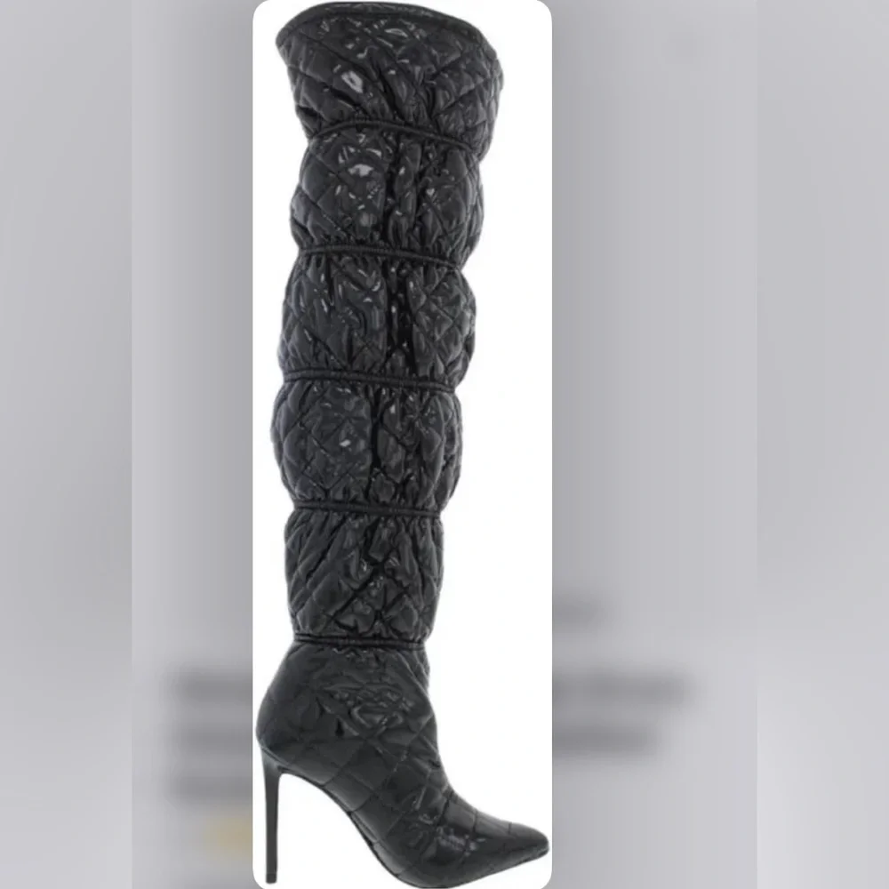 NWB Steve Madden Women’s Quilted Silhouette Over the Knee Boots Size 7.5